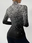 Women's Long Sleeve Blouse Spring/Fall Ombre Daily Going Out Casual Top