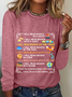 Women's Long Sleeve Blouse Spring/Fall Text Letters Crew Neck Daily Going Out Casual Top