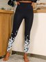 Women's Casual 3D Printing Jersey All Season Long Leggings
