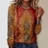 Women's Long Sleeve Tee T-shirt Spring/Fall Floral Jersey Crew Neck Daily Going Out Casual Top
