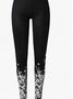 Women's Casual 3D Printing Jersey All Season Long Leggings