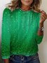 Women's Long Sleeve Tee T-shirt Spring/Fall Abstract Jersey Crew Neck Daily Going Out Casual Top