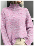 Women's Mock Neck 3D Printing Vintage Spring/Fall Long Sleeve Sweatshirt