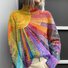 Women's Turtleneck Abstract Casual Spring/Fall Long Sleeve Sweatshirt