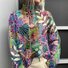 Women's Turtleneck Abstract Casual Spring/Fall Long Sleeve Sweatshirt