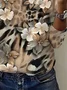 Women's Long Sleeve Tee T-shirt Spring/Fall Floral Jersey Crew Neck Daily Going Out Casual Top