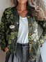 Women's Vintage Spring/Fall Ethnic Knitted Floral Cardigan