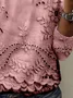 Women's Long Sleeve Tee T-shirt Spring/Fall Floral Jersey Crew Neck Daily Going Out Casual Top