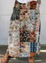 Women's Vintage Plaid Umbrella Spring/Fall Cotton Skirt