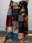 Women's Vintage Plaid Umbrella Spring/Fall Cotton Skirt
