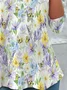 Women's Long Sleeve Tee T-shirt Spring/Fall Floral Jersey Crew Neck Daily Going Out Casual Top