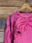 Women's Crew Neck Animal Casual Spring/Fall Long Sleeve Sweatshirt