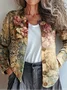 Women's Vintage Spring/Fall Gradient Pattern Knitted Cardigan