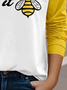 Women's Long Sleeve Tee T-shirt Spring/Fall Animal Jersey Crew Neck Daily Going Out Casual Top