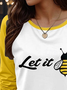 Women's Long Sleeve Tee T-shirt Spring/Fall Animal Jersey Crew Neck Daily Going Out Casual Top