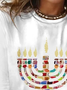 Women's Long Sleeve Tee T-shirt Spring/Fall Festival Jersey Crew Neck Daily Going Out Casual Top