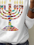 Women's Long Sleeve Tee T-shirt Spring/Fall Festival Jersey Crew Neck Daily Going Out Casual Top
