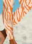 Women's Casual Zebra Jersey All Season Long Leggings