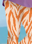 Women's Casual Zebra Jersey All Season Long Leggings