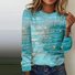 Women's Long Sleeve Tee T-shirt Spring/Fall Abstract Jersey Crew Neck Daily Going Out Casual Top