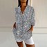 Women's Long Sleeve Shirt Spring/Fall Abstract Shirt Collar Daily Going Out Casual Top