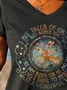 Women's Short Sleeve Tee T-shirt Summer Floral Jersey V Neck Holiday Going Out Casual Top