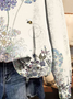 Women's Crew Neck Dandelion Casual Spring/Fall Long Sleeve Floral Sweatshirt
