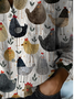 Women's Long Sleeve Shirt Spring/Fall Animal Shirt Collar Holiday Going Out Casual Top