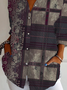 Women's Long Sleeve Shirt Spring/Fall Plaid Shirt Collar Daily Going Out Casual Top