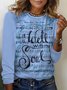 Women's Long Sleeve Tee T-shirt Spring/Fall Music Jersey Crew Neck Daily Going Out Casual Top