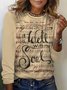 Women's Long Sleeve Tee T-shirt Spring/Fall Music Jersey Crew Neck Daily Going Out Casual Top