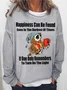 Women's Crew Neck Text Letters Simple Spring/Fall Long Sleeve Sweatshirt