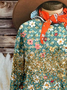 Women's Crew Neck Floral Casual Spring/Fall Long Sleeve Sweatshirt