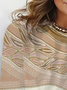 Women's Long Sleeve Tee T-shirt Spring/Fall Abstract Jersey Crew Neck Daily Going Out Casual Top
