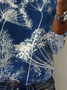 Women's Long Sleeve Tee T-shirt Spring/Fall Floral Jersey V Neck Daily Going Out Casual Top