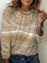 Women's Long Sleeve Tee T-shirt Spring/Fall Abstract Jersey Crew Neck Daily Going Out Casual Top