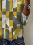 Women's Long Sleeve Tee T-shirt Spring/Fall Geometric Jersey Crew Neck Daily Going Out Casual Top