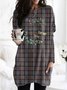 Women's Long Sleeve Tee T-shirt Spring/Fall Geometric Cotton Crew Neck Daily Going Out Vintage Top