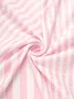 Women's Short Sleeve Tee T-shirt Summer Striped Jersey V Neck Holiday Going Out Vintage Top
