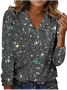 Women's Long Sleeve Tee T-shirt Spring/Fall Plain V Neck Daily Going Out Casual Top