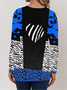 Women's Long Sleeve Tee T-shirt Spring/Fall Leopard Jersey Crew Neck Daily Going Out Casual Top