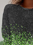 Women's Long Sleeve Tee T-shirt Spring/Fall Leopard Jersey Crew Neck Daily Going Out Casual Top