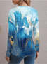 Women's Long Sleeve Tee T-shirt Spring/Fall Abstract Jersey Crew Neck Holiday Going Out Casual Top