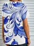 Women's Short Sleeve Tee T-shirt Summer Floral Jersey Crew Neck Daily Going Out Casual Top