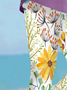 Women's Casual Floral Jersey All Season Long Leggings