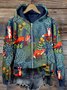 Women's 3D Printing Spring/Fall Long Sleeve Vintage Daily Hoodie