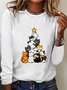Women's Long Sleeve Tee T-shirt Spring/Fall Dog Jersey Crew Neck Daily Going Out Casual Top