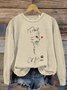 Women's Crew Neck 3D Printing Vintage Spring/Fall Long Sleeve Sweatshirt