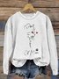 Women's Crew Neck 3D Printing Vintage Spring/Fall Long Sleeve Sweatshirt