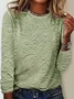 Women 3D Printing Long Sleeve Tee T-shirt Crew Neck Vintage Spring/Fall Top